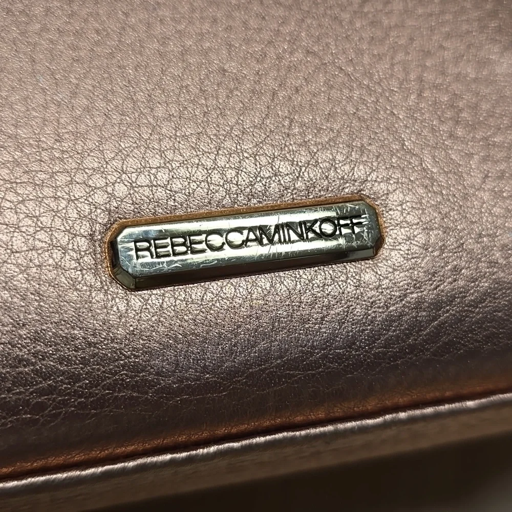 {Rebecca Minkoff} Rose Gold Clutch or Crossbody Bag - Picture 10 of 17